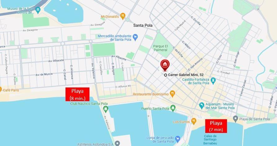 Centrico Apartamento Con Todo A Estrenar En La Playa Santa Pola Exteriér fotografie